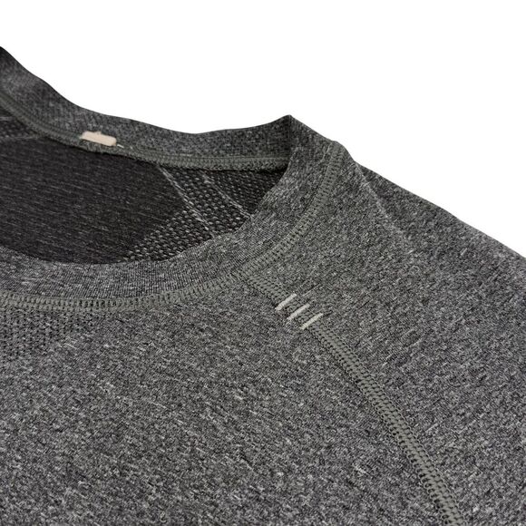 Lululemon Men's Metal Vent Tech Short Sleeve Shirt Heathered Black XXL - Picture 3 of 8